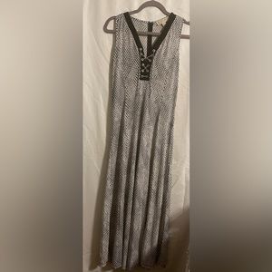 Michael Kors Black & White Maxi Dress